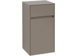 Villeroy & Boch Seitenschrank Collaro 404x748x349mm 1 Tür 1 Schublade A:li Graphite C03200VR