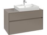 Villeroy & Boch Waschtischunterschrank Collaro C01800 1000x548x500mm 2 Ausz. Waschtisch re Wine Red C01800AH