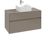 Villeroy & Boch Waschtischunterschrank Collaro C03800 1000x548x500mm 2 Ausz. Waschtisch mittig Black C03800AB