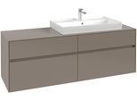 Villeroy & Boch Waschtischunterschrank Collaro C02700 1600x548x500mm 4 Ausz. Waschtisch re Graphite C02700VR