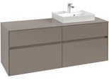 Villeroy & Boch Waschtischunterschrank Collaro C075B0 1400x548x500mm m. Bel. 4 Ausz. Waschtisch re S C075B0AF