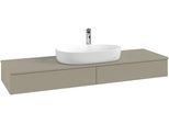 Villeroy & Boch Waschtischunterschrank Antao L14_5 1600x190x500mm mit Beleuchtung mit Struktur FK/AP L14150MT
