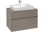 Villeroy & Boch Waschtischunterschrank Collaro C080B0 800x548x500mm m. Bel. 2 Ausz. Waschtisch mitti C080B0AF