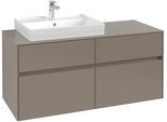 Villeroy & Boch Waschtischunterschrank Collaro C08200 1200x548x500mm 4 Ausz. Waschtisch li Marine Bl C08200VQ