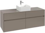 Villeroy & Boch Waschtischunterschrank Collaro C045B0 1400x548x500mm m. Bel. 4 Ausz. Waschtisch mitt C045B0AB