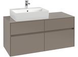 Villeroy & Boch Waschtischunterschrank Collaro C12900 1200x548x500mm 4 Ausz. Waschtisch li Soft Gree C12900AF