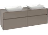 Villeroy & Boch Waschtischunterschrank Collaro C123B0 1600x548x500mm m. Bel. 4 Ausz. für 2 Waschtisc C123B0VQ