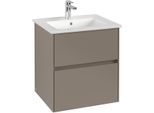 Villeroy & Boch Waschtischunterschrank Collaro 561x610x480mm m. Bel. 2 Ausz. Waschtisch mittig Black C142B0AB