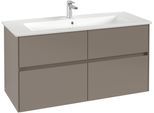 Villeroy & Boch Waschtischunterschrank Collaro 1161x610x480mm 4 Ausz. Waschbecken mittig Graphite C14600VR