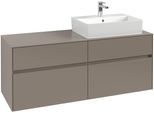 Villeroy & Boch Waschtischunterschrank Collaro C133B0 1400x548x500mm m. Bel. 4 Ausz. Waschtisch re C C133B0VN