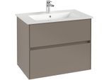 Villeroy & Boch Waschtischunterschrank Collaro 761x610x480mm 2 Ausz. Waschbecken mittig White Oak C14400AA
