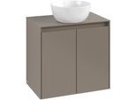 Villeroy & Boch Waschtischunterschrank Collaro 600x548x380mm 2trg. Waschbecken mittig Soft Green C15000AF