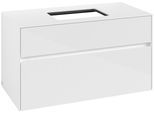 Villeroy & Boch Waschtischunterschrank Collaro C109B0 1000x548x500mm mit Beleuchtung Glossy White C109B0DH