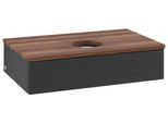 Villeroy & Boch Waschtischunterschrank Antao L08_1 800x190x500mm mit Beleuchtung mit Struktur FK/AP: L08112PD