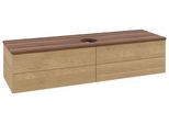 Villeroy & Boch Waschtischunterschrank Antao L25_1 1600x360x500mm mit Beleuchtung mit Struktur FK/AP L25112HN