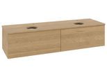 Villeroy & Boch Waschtischunterschrank Antao L39_5 1600x360x500mm mit Beleuchtung mit Struktur FK/AP L39151HN