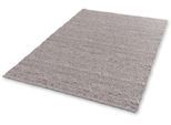 Wollteppich "Odelia 6026", grau (hellgrau), B:140cm H:15mm L:200cm, Jute, Kunstfaser, Wolle, SCHÖNER WOHNEN-KOLLEKTION, Teppiche, handweb, warme Wolle, Wohnzimmer, Schöner Wohnen Kollektion