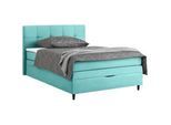 Boxspringbett Miami in Türkis ca. 140x200cm