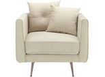 Relaxsessel Luis Beige Samt