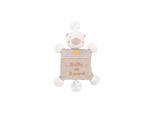 Kikkaboo Baby Kuscheltier Baby on Board, 2 Saugnäpfe, 25 cm, Quietschgeräusch beige