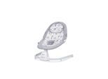Chipolino Babywippe Oasis Fernbedienung, Timer, Moskitonetz, Gurt, Plüschtiere hellgrau