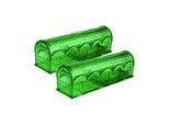 RatzFatz® 2er-Set Premium Mausefalle Lebend Lebendfalle Wiederverwendbare Außen und Innen, Innovativer Mechanismus, MBG-02