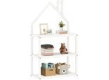 Idimex Regal Lenise , Weiß , Holz , Kiefer , Vintage , 83x140x24 cm , FSC Mix , Kinder- & Jugendzimmer, Kindermöbel, Kinderregale
