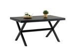 Idimex Gartentisch Windy , Schwarz , Metall , Mode , 150x76x90 cm , Gartenmöbel, Gartentische, Gartentische