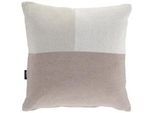Novel Zierkissen , Creme, Taupe, Beige , Textil , Füllung: Polyester,Polyester , quadratisch , 48x48 cm , pflegeleicht , Heimtextilien, Wohntextilien, Kissen, Zierkissen