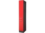 Apothekerschrank KOCHSTATION "KS-Paris", grau (rot, graphit), B:30cm H:200cm T:60cm, Holzwerkstoff, Schränke, Breite 30 cm
