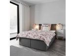 Boxbett Lisa ca. 140x200 cm Dunkelgrau mit Topper