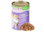 Lyra Pet Lecker.Pet Balu's Saftige Fleischmahlzeit mit Huhn Katzenfutter Nassfutter 9,6 kg