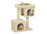FEANDREA Kratzbaum 84cm große Plattform beige