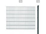 Doppelstabmattenzaun ARVOTEC "EXCLUSIVE 123 zum Einbetonieren", grau (anthrazit), H:123cm, Kunststoff, Stahl, Zaunelemente, Zaunhöhe 123 cm, Zaunlänge 2 - 60 m