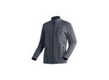 Fleecejacke MAIER SPORTS "Tesila M", Herren, Gr. 54, grau (graphit), 69% Polyester, 24% Viskose, 7% Elasthan, hoch geschlossener Ausschnitt, Jacken Fleecejacke, Herren Midlayer, atmungsaktiv und schnelltrocknend, 3 RV-Taschen