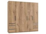 Drehtürenschrank mit Laden B: 250 cm Level, Eiche Dekor