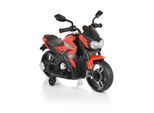 Moni Kinder Elektromotorrad Houston 1188F Musik, MP3, Scheinwerfer, Stützräder rot