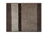 Grund Bidet-Vorleger , Taupe , Textil , Streifen , rechteckig , 50x60 cm , Oeko-Tex® Standard 100, Made in Europe , rutschfest , Heimtextilien, Badtextilien, Badematten
