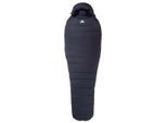 Mountain Equipment - Glacier Expedition - Daunenschlafsack Gr Long - Body Size: 200 cm Zip: Left Obsidian