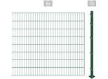Einstabmattenzaun ARVOTEC "ESSENTIAL 160 zum Einbetonieren", grün (dunkelgrün), H:160cm, Kunststoff, Stahl, Zaunelemente, Zaunhöhe 160 cm, Zaunlänge 2 - 60 m