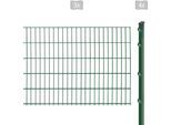 Doppelstabmattenzaun ARVOTEC "EXCLUSIVE 103 zum Einbetonieren", grün (dunkelgrün), H:103cm, Kunststoff, Stahl, Zaunelemente, Zaunhöhe 103 cm, Zaunlänge 2 - 60 m