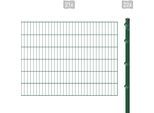 Einstabmattenzaun ARVOTEC "ESSENTIAL 120 zum Aufschrauben", grün (dunkelgrün), H:120cm, Kunststoff, Stahl, Zaunelemente, Zaunhöhe 120 cm, Zaunlänge 2 - 60 m