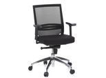 hjh OFFICE Profi Bürostuhl PORTO PRO Stoff / Netzstoff mit Armlehnen (höhenverstellbar)