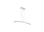 20W LED Hängeleuchte, Glasplatte gebogen, satiniert