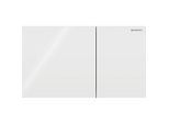 Geberit Sigma 70 Square Betätigungsplatte 115622SI1 für 2-Mengen-Spülung, Glas, weiß