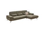 Wohnlandschaft Erling in Leder Olive