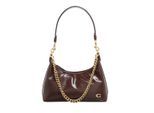INUIKII Schultertasche - Glazed Leather Juliet Shoulder Bag 25 - Gr. unisize - in Braun - für Damen
