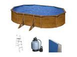 Gre Pacific Oval 500x300x120cm - oberirdischer Stahlpool
