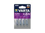 Batterie PROFESSIONAL Lithium AAA 4er Bli ; Varta (4008496680436)