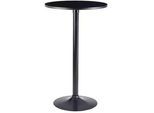 Bistrotisch rund ca. 60x100 cm Schwarz